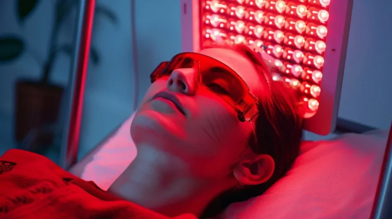 Lampa na podczerwień na zatoki - terapia światłem czerwonym MITOWELL dla zdrowia zatok nosowych