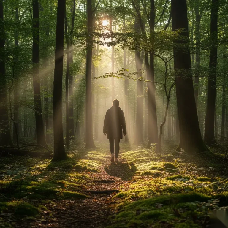 Helioterapia i forest bathing – poranny spacer wśród drzew odbijających naturalne światło podczerwone